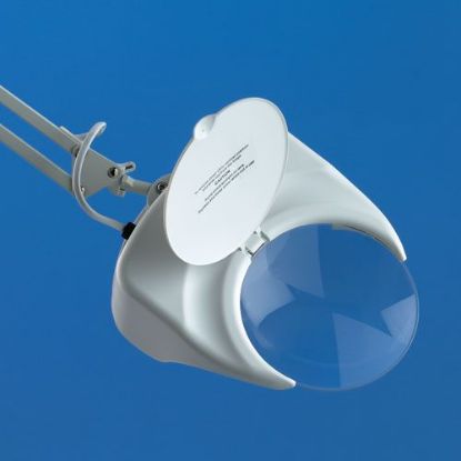 Light Magnifying (Daylight) Rimless With Desk Mount & Case