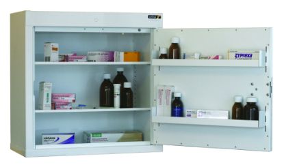 Cabinet Controlled Drugs (1 Door) 60X60x30cm (2 Shelves) No Warning Light