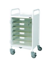 Trolley Vista 40 Colour Concept (Sunflower) 5 Single White Trays