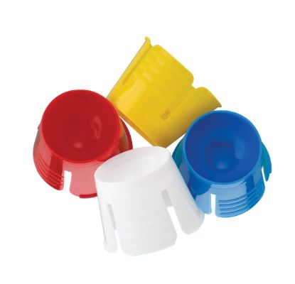 Dappens Pots Fluted Dehp (Disp) x 1000 (Red/Blue/Yellow & White)