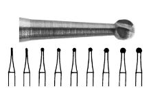 Bur Tungsten Carbide (Unodent) Round Plain Cut Ra Size 1 Iso 008 x 5