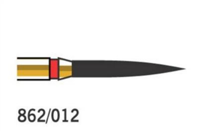 Bur Diamond (Diatech) Multilayer Gold Flame Fg 862 010 Xf x 5