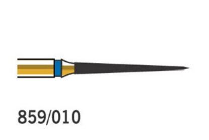 Bur Diamond (Diatech) Multilayer Gold Flame Fg 859 010 Xf x 5