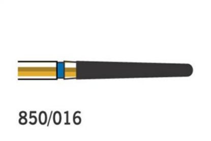 Bur Diamond (Diatech) Multilayer Gold Round End Taper Fg 850 016 ml x 5