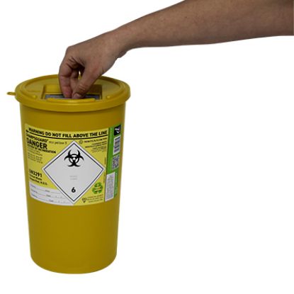 Sharps Bin+Lid 5Ltr Eco Yellow