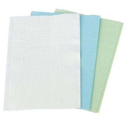 Unodent Bib Laminated Green Disposable x 500