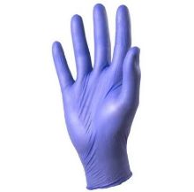 GLOVE NITRILE BLUE P/F SMALL X 50 STERILE