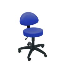 Stool Examination (Sunflower) Back Rest Castor Base Mid Blue