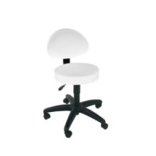 Stool Examination (Sunflower) Back Rest Castor Base White