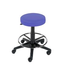 Stool Examination (Sunflower) Foot Ring/Castor Base Mid Blue