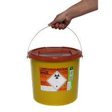 Sharps Bin+Lid 11.5Ltr Eco Orange